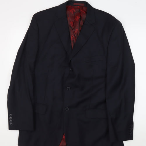 Pierre Cardin Men's Blue Suit Jacket, Size 42R, Formal