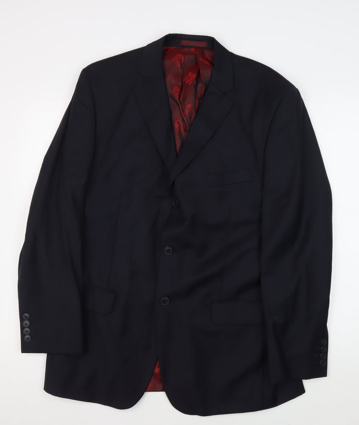 Pierre Cardin Men's Blue Suit Jacket, Size 42R, Formal