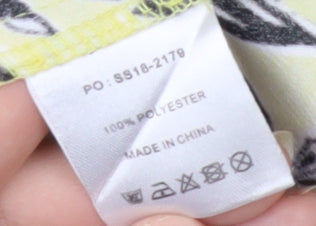 Hush Women's Yellow Floral Shift Dress Size 10