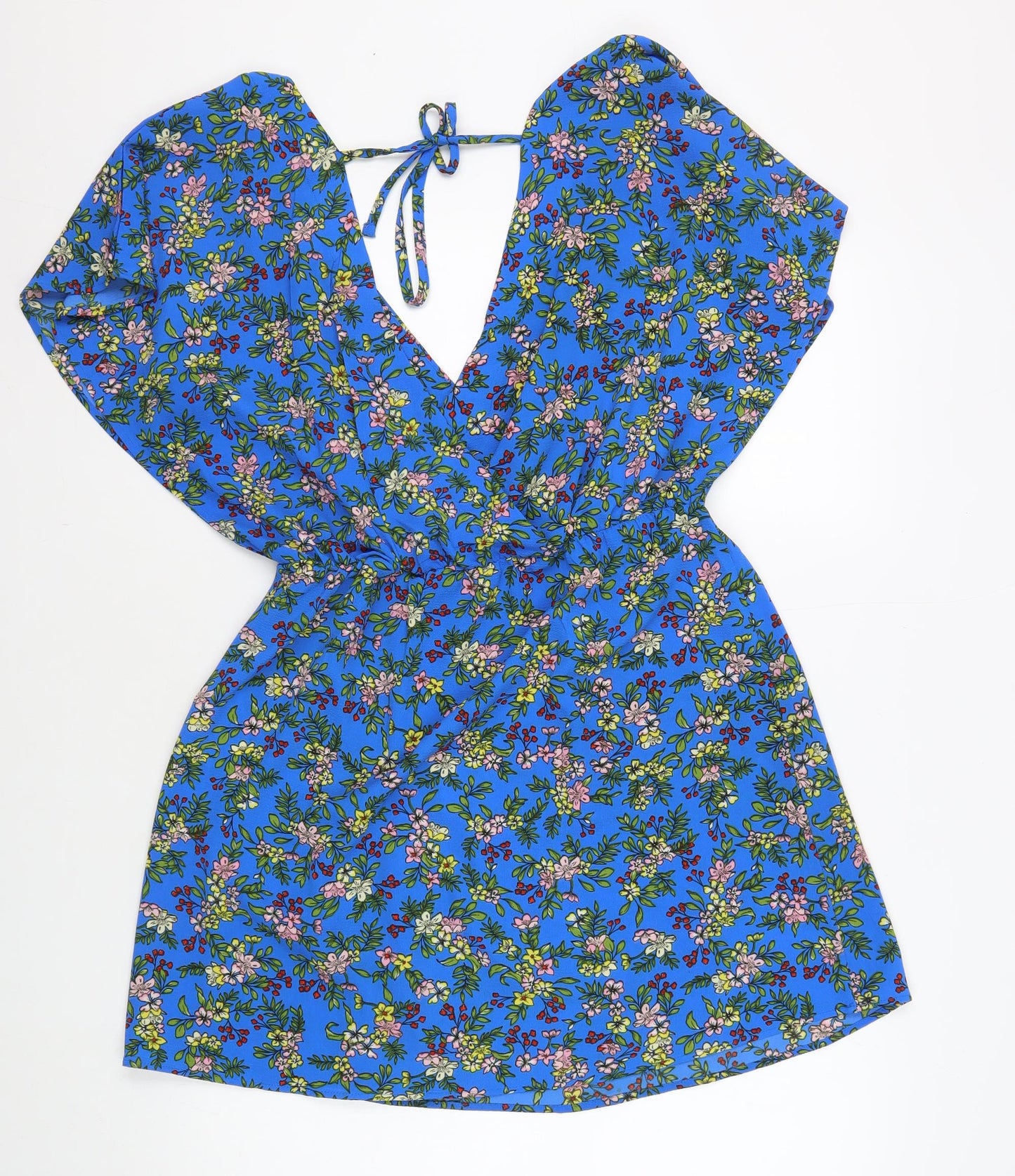 Jacqueline de Yong Women's Blue Floral Dress, Size 8