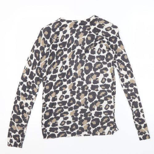 Whistles Women's Multicoloured Animal Jumper Size 8