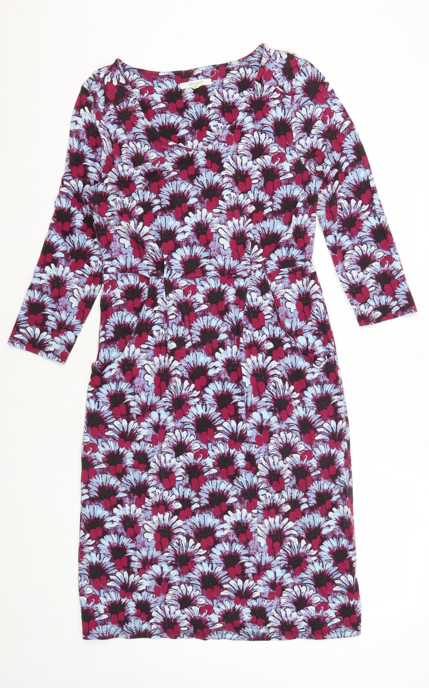 White Stuff Women's Multicoloured Floral Dress Size 10