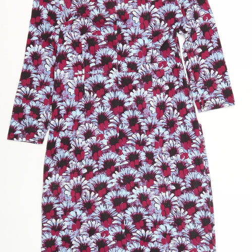 White Stuff Women's Multicoloured Floral Dress Size 10