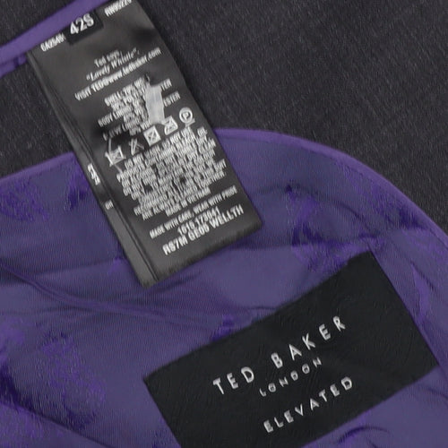 Ted Baker Men's Grey Blazer 42S Jacket