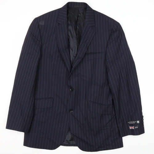 Austin Reed Men's Blue Striped Blazer Size 40R Formal