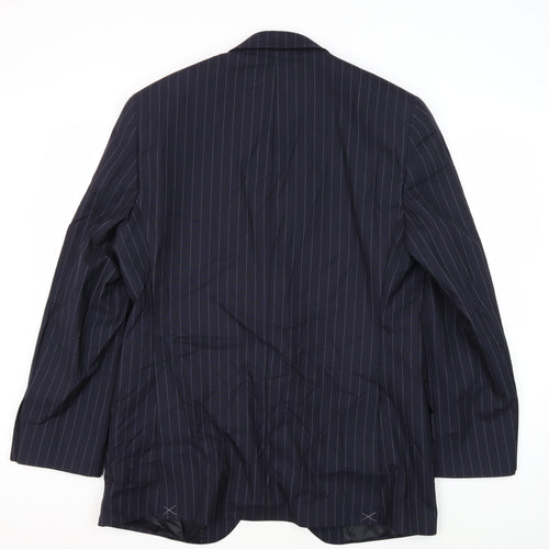 Austin Reed Men's Blue Striped Blazer Size 40R Formal