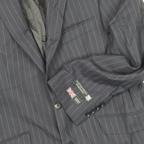 Austin Reed Men's Blue Striped Blazer Size 40R Formal