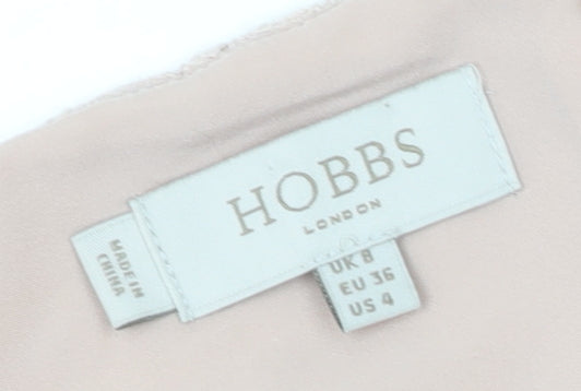 Hobbs Women's Beige Sheath Dress, Size 8, Formal Elegance