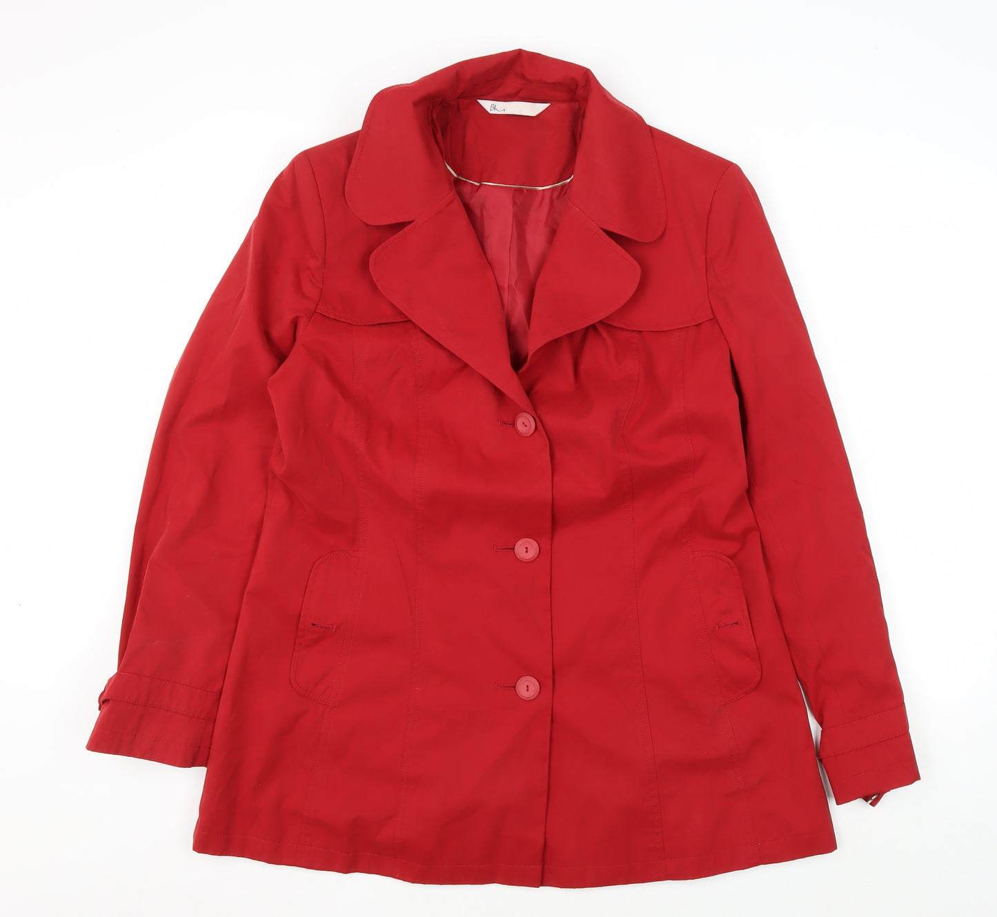 BHS Women's Red Mid-Length Coat Size 14
