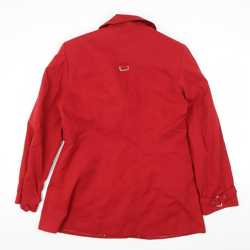 BHS Women's Red Mid-Length Coat Size 14