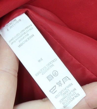 BHS Women's Red Mid-Length Coat Size 14