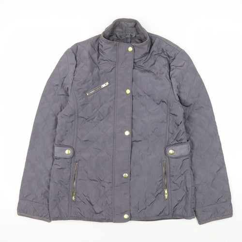 Mintie Girls Quilted Jacket, Size 11, Snap Closure