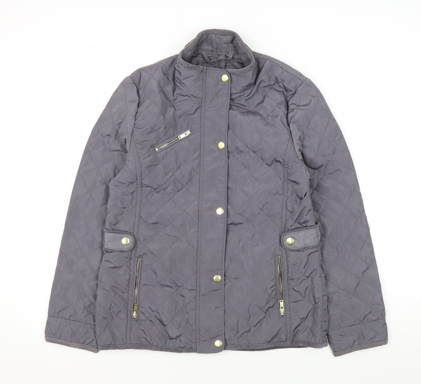 Mintie Girls Quilted Jacket, Size 11, Snap Closure