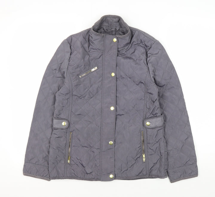 Mintie Girls Quilted Jacket, Size 11, Snap Closure
