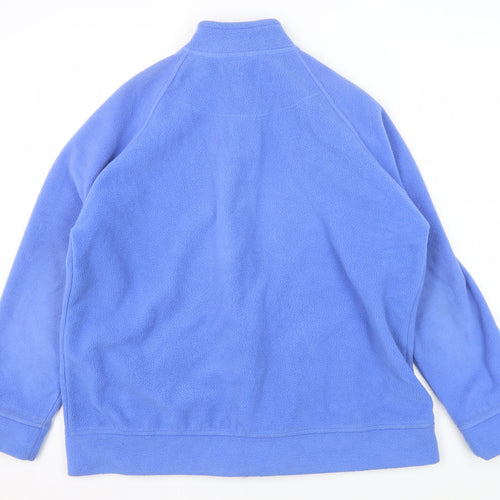 Marks and Spencer Women's Blue Fleece Zip Jacket Size 16