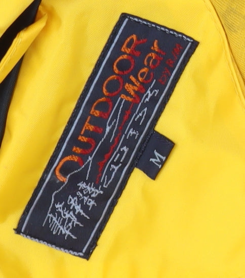 Outdoor Wear Men's Yellow M Rain Jacket Hooded