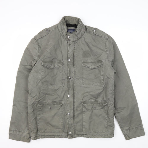 Charcoal Men's Green Military Jacket L Limited Edition