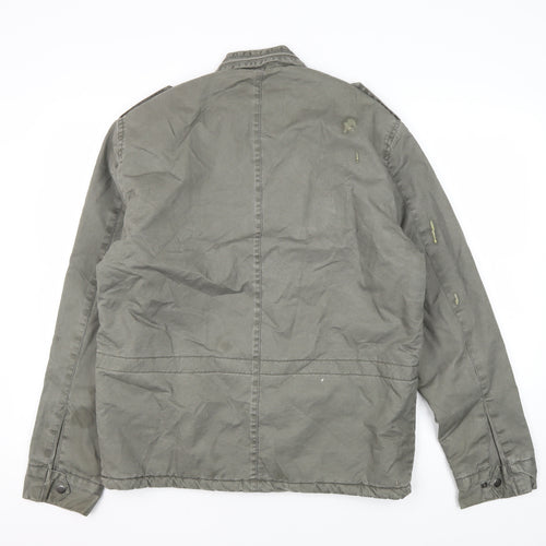 Charcoal Men's Green Military Jacket L Limited Edition