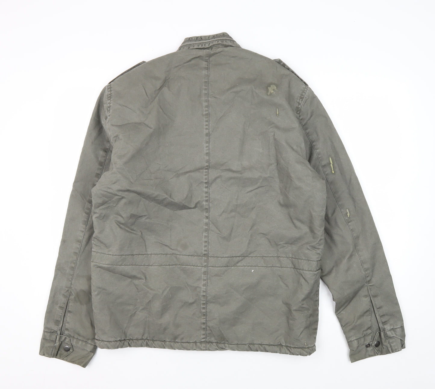 Charcoal Men's Green Military Jacket L Limited Edition