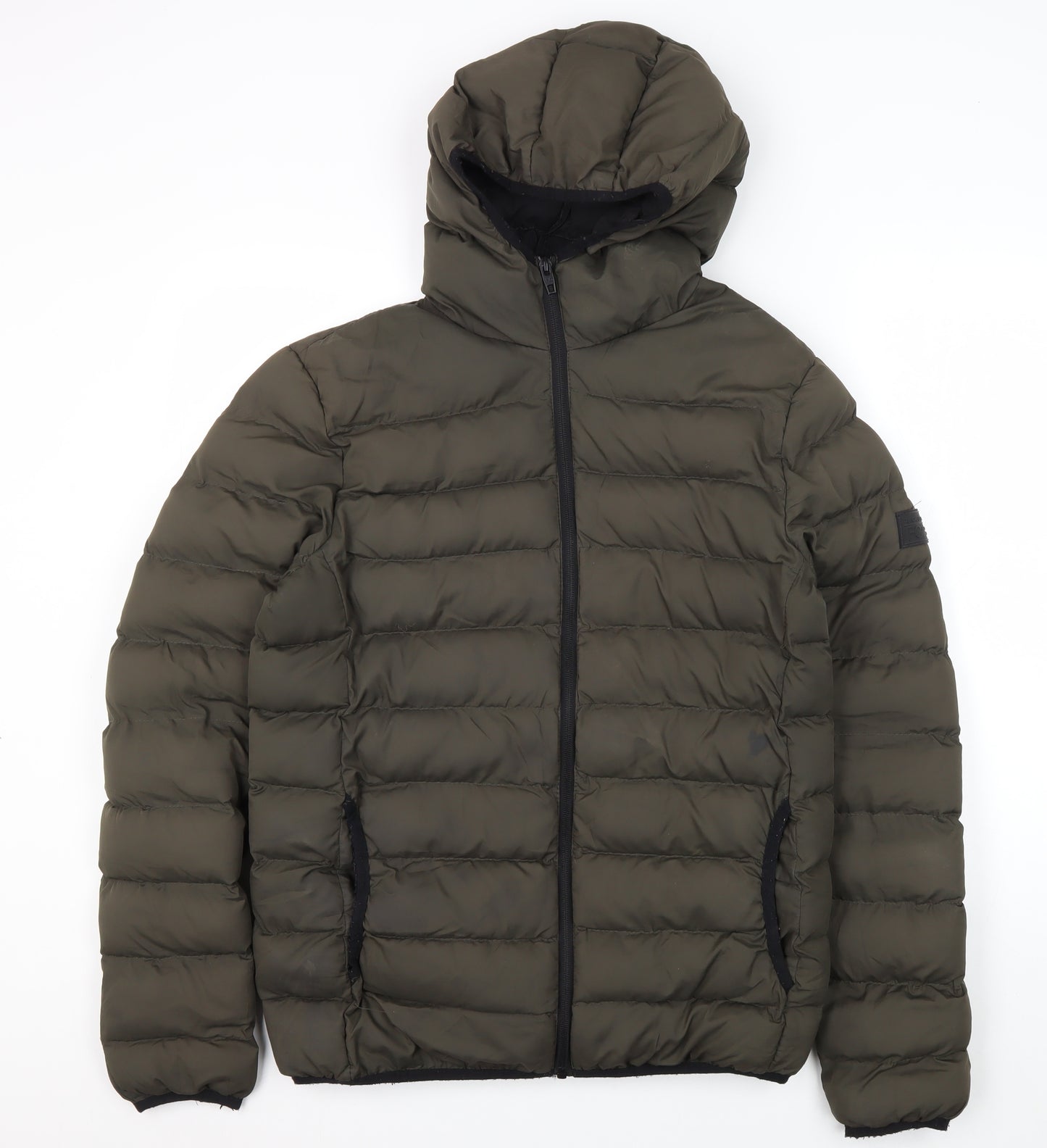 French Connection Men's Green Puffer Jacket S