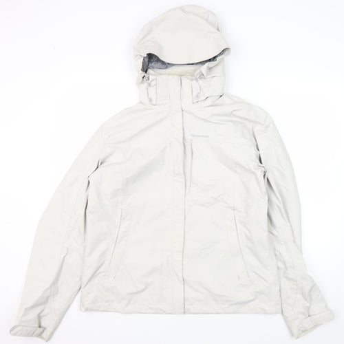 Quechua Women's White Waterproof Rain Jacket L