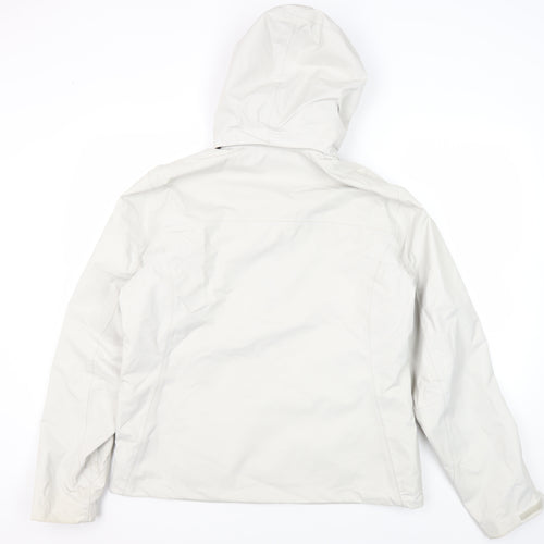 Quechua Women's White Waterproof Rain Jacket L
