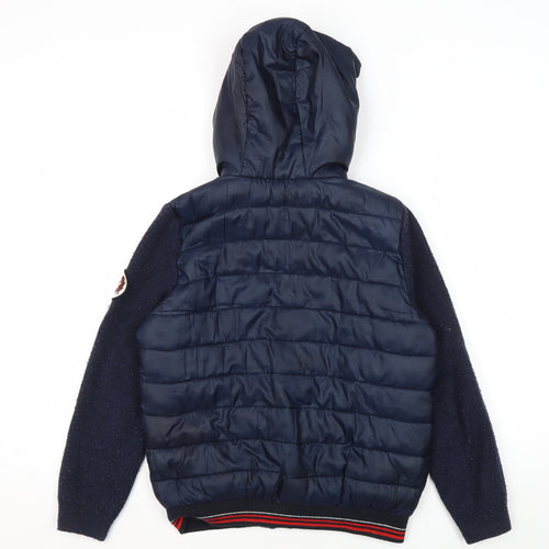 River Island Boys Blue Hooded Puffer Jacket 9-10 Years