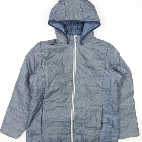 Nathalie Andersen Unisex Blue Hooded Jacket M