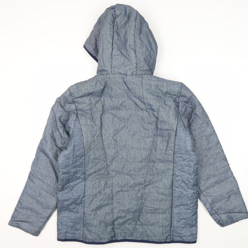 Nathalie Andersen Unisex Blue Hooded Jacket M