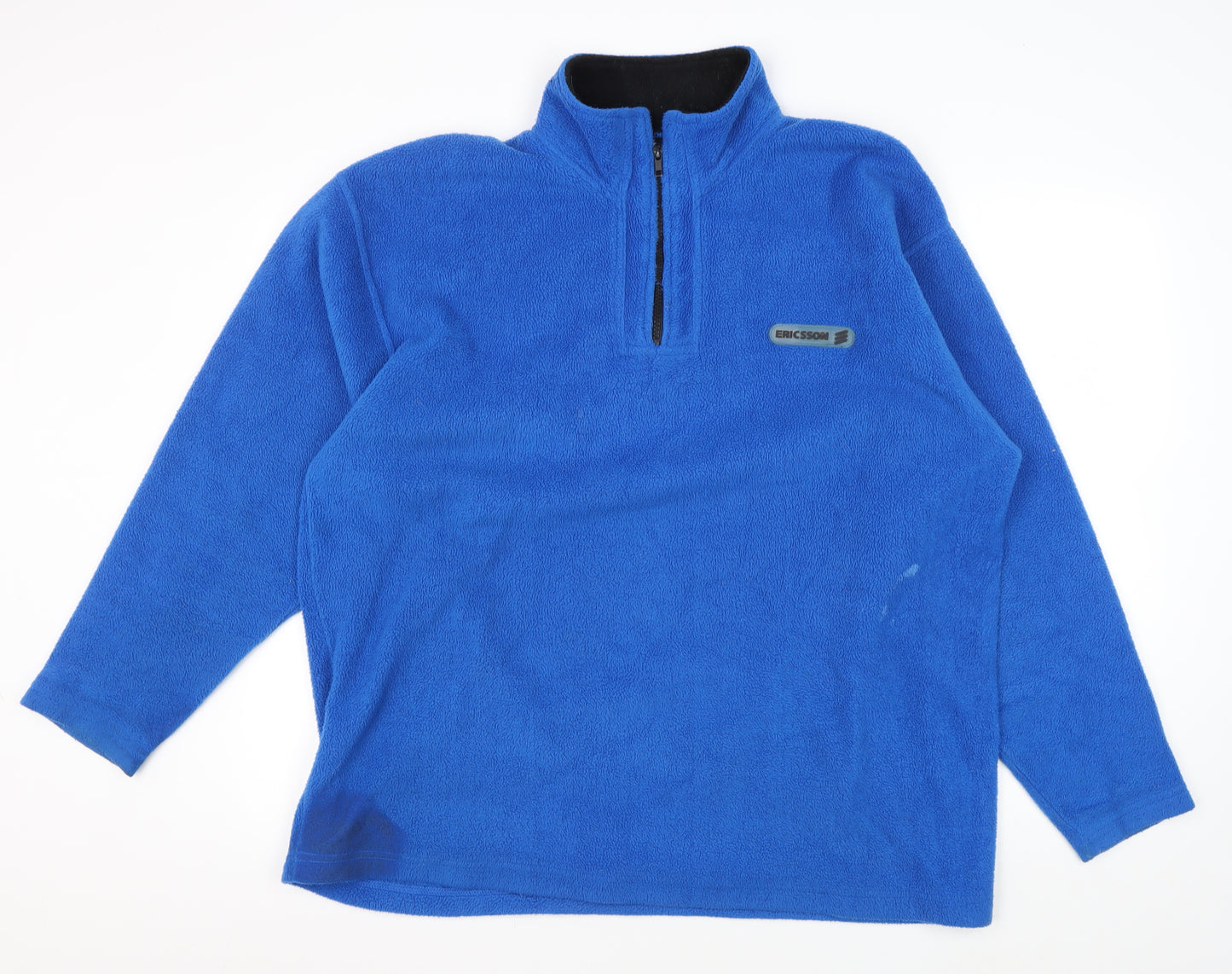 Ericsson Men's Blue Fleece 1/4 Zip Sweatshirt L