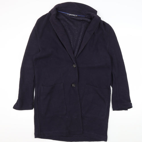Tommy Hilfiger Men's Blue Coat Shawl Collar