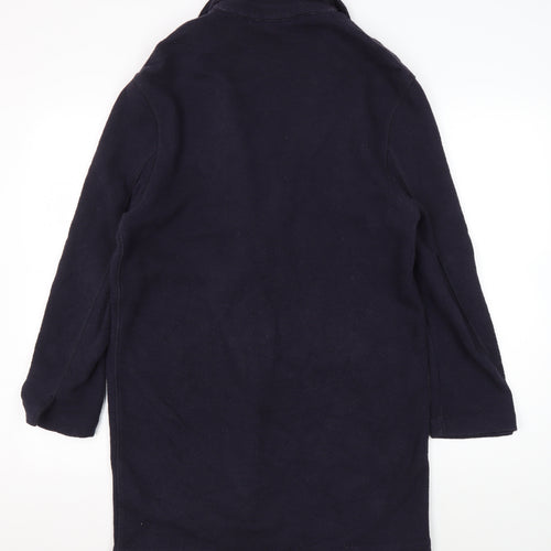 Tommy Hilfiger Men's Blue Coat Shawl Collar