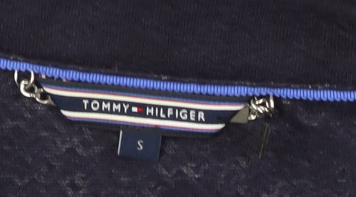Tommy Hilfiger Men's Blue Coat Shawl Collar