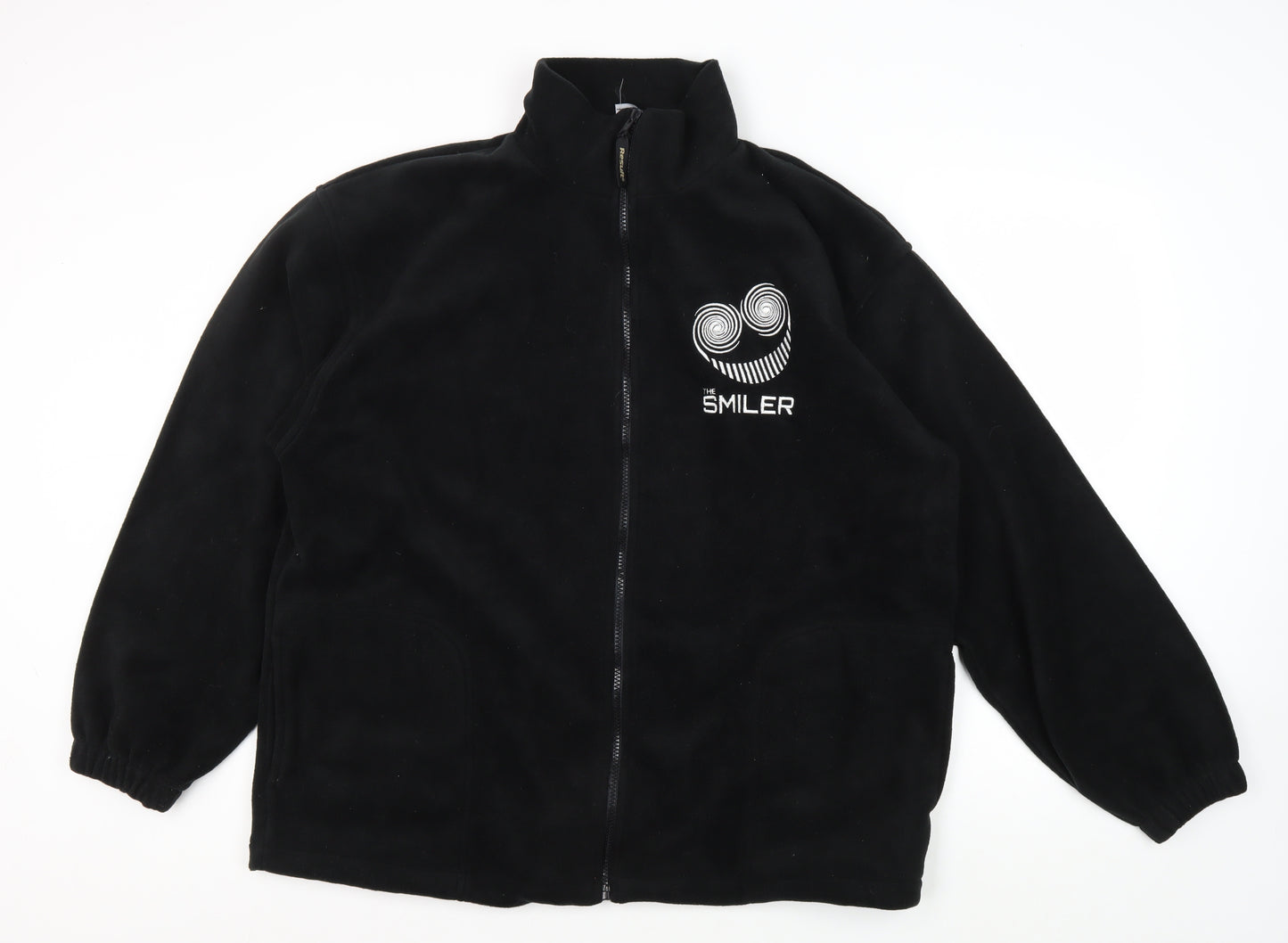 Result Men's Black Fleece Jacket L with Embroidery