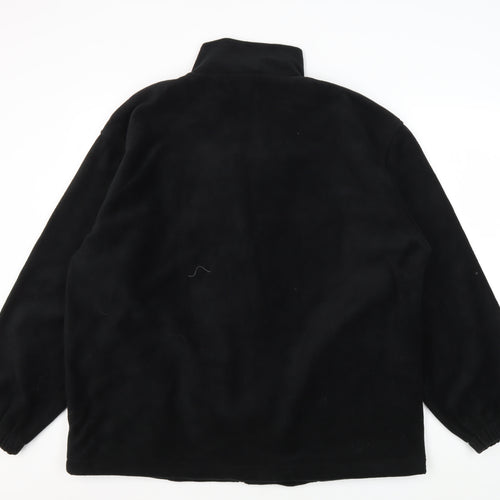 Result Men's Black Fleece Jacket L with Embroidery
