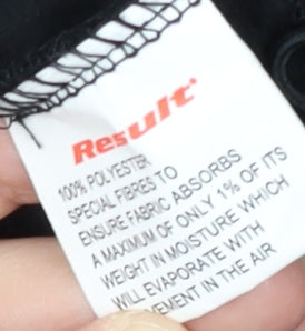 Result Men's Black Fleece Jacket L with Embroidery