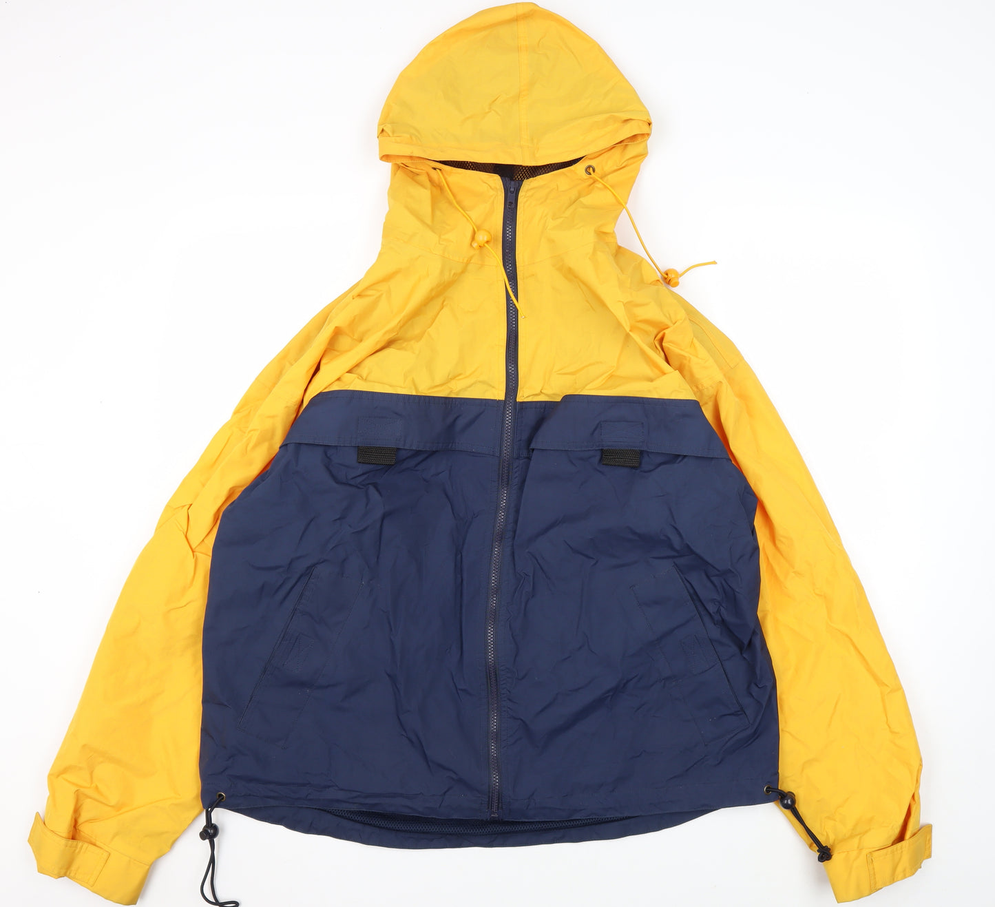 RIVERS EDGE Men's Yellow Blue Windbreaker Jacket L