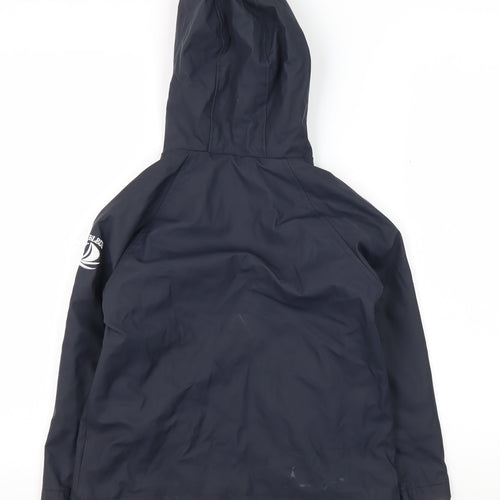 Voile Bleue Boys Blue Hooded Jacket, 8 Years