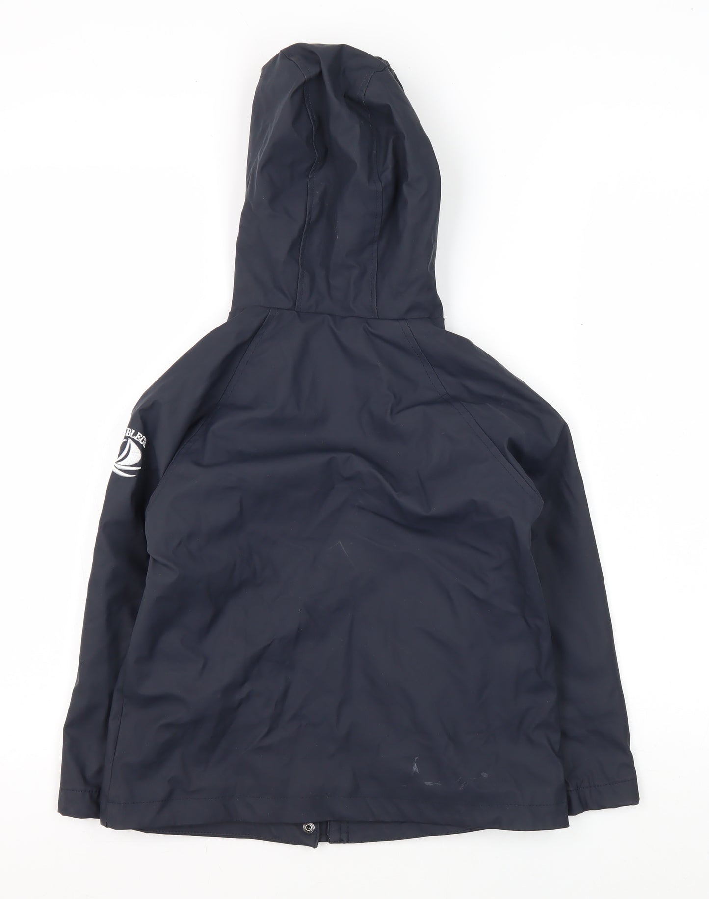 Voile Bleue Boys Blue Hooded Jacket, 8 Years
