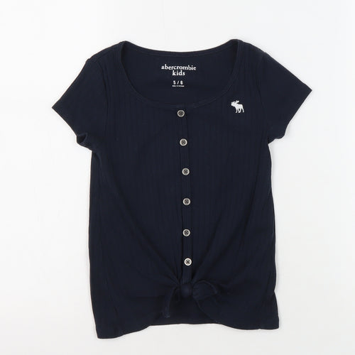 Abercrombie Kids Girls Black T-Shirt 5-6 Years