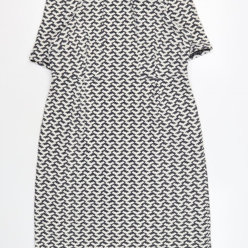 White Stuff Women's Multicoloured Shift Dress Size 10