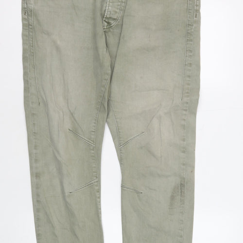 Jack & Jones Men's Green Straight Fit Jeans Size 32