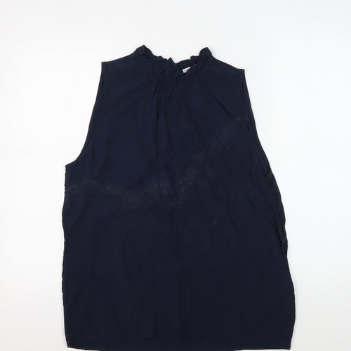 Jacqueline de Yong Women's Blue Sleeveless Blouse Size 10