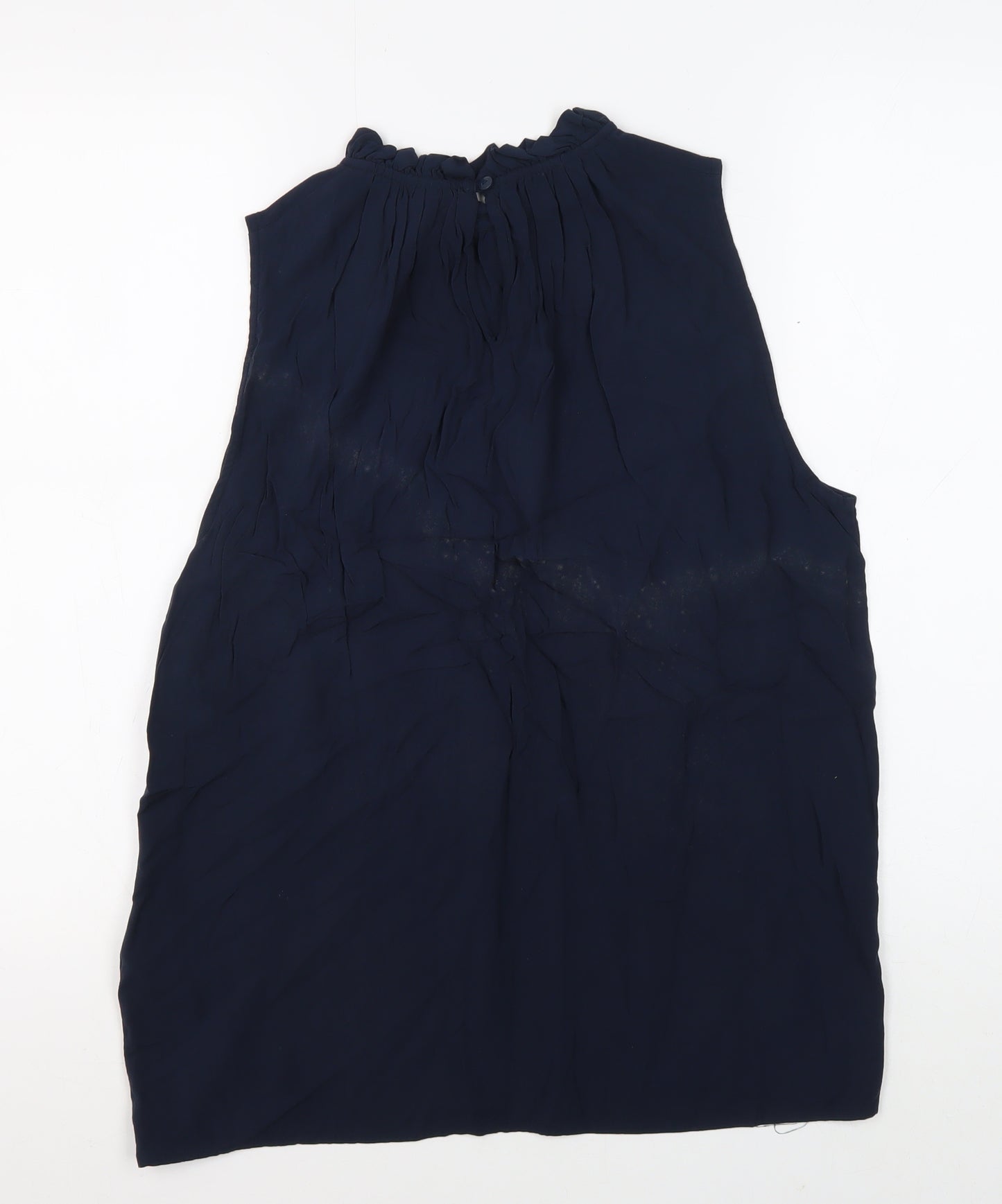 Jacqueline de Yong Women's Blue Sleeveless Blouse Size 10