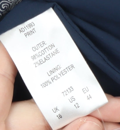 Cotton Traders Women's Multicoloured Paisley Coat Size 16