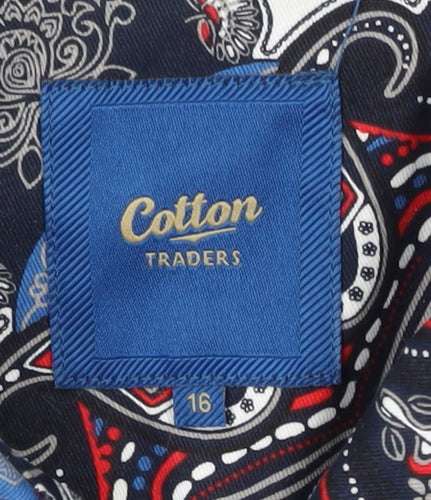 Cotton Traders Women's Multicoloured Paisley Coat Size 16