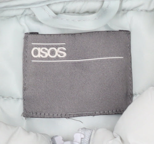 ASOS Unisex White Waistcoat M Polyamide Casual Spring