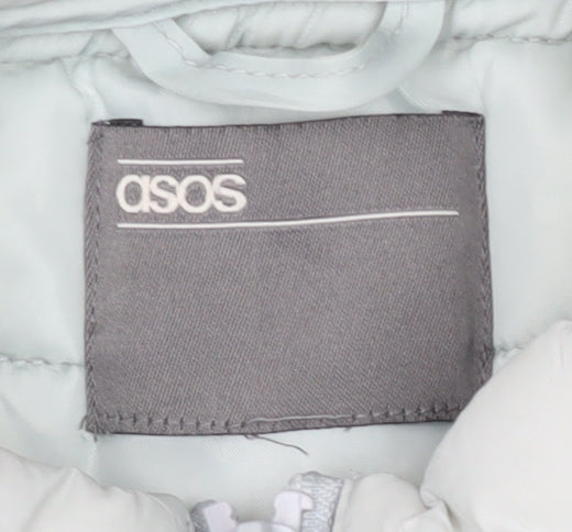 ASOS Unisex White Waistcoat M Polyamide Casual Spring