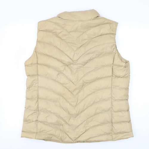 Marks and Spencer Women's Beige Waistcoat, Size 16, Full Zip