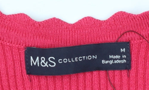 Marks and Spencer Women's Pink Knit Top M